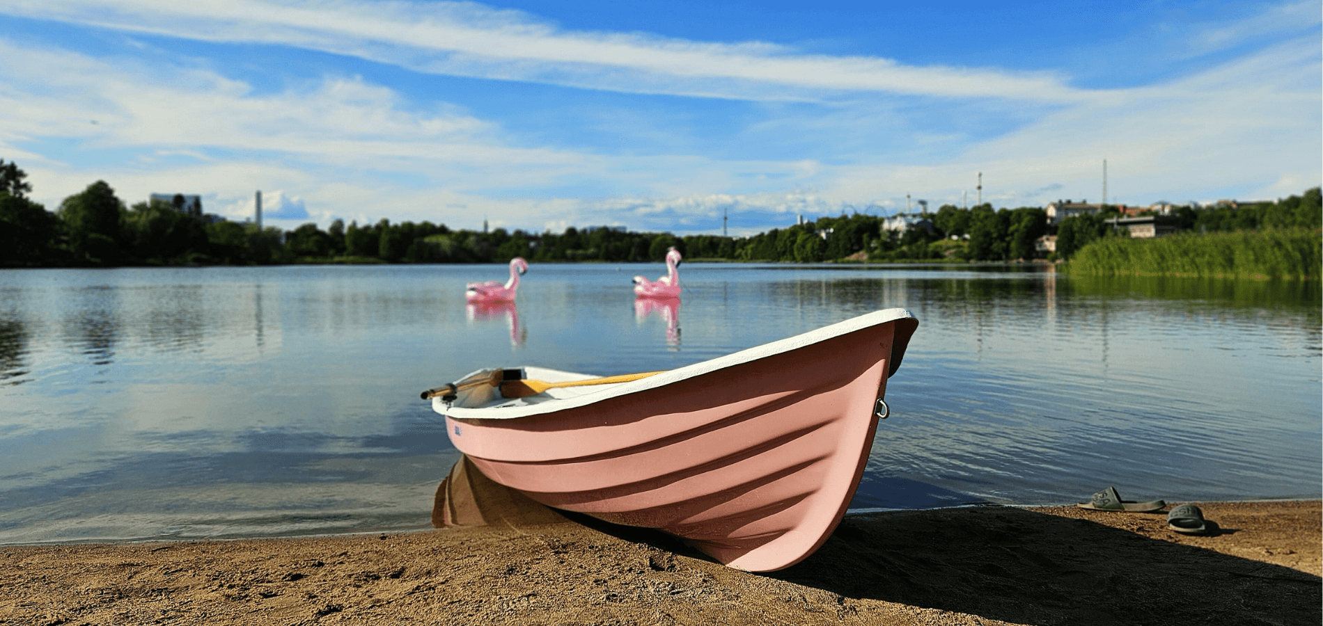 Pinkki Ideal-soutuvene